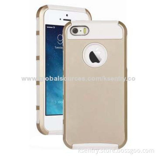 Factory Supply Best Selling 2-in-1 TPU+PC Soft Hard Case for iPhone